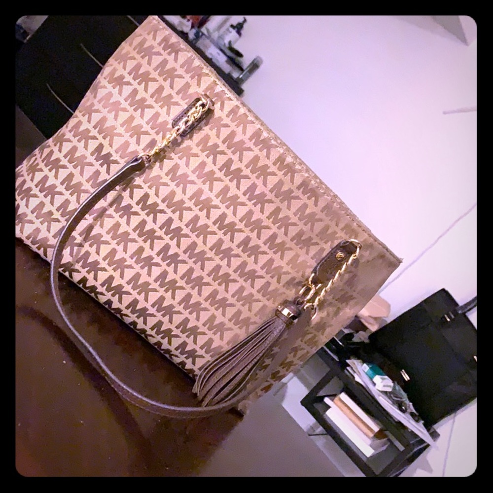 Mk brown and beige shoulder bag